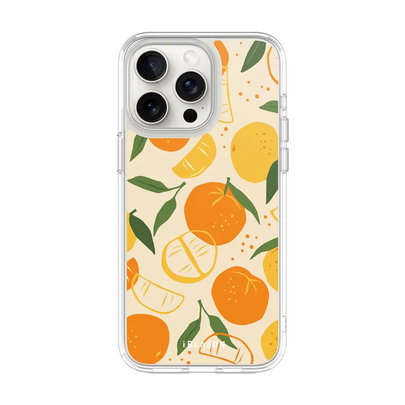 iPhone 14 Pro Max Halo MagSafe Cute Phone Case - Oranges & Lemons