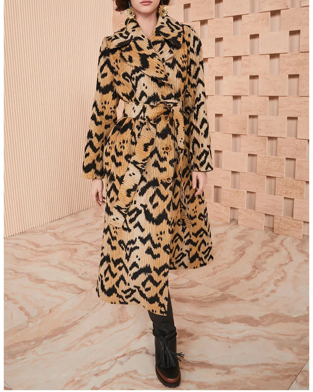 Jasper Umbra Belted Trench Coat