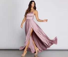 JULIET FORMAL HIGH SLIT DRESS