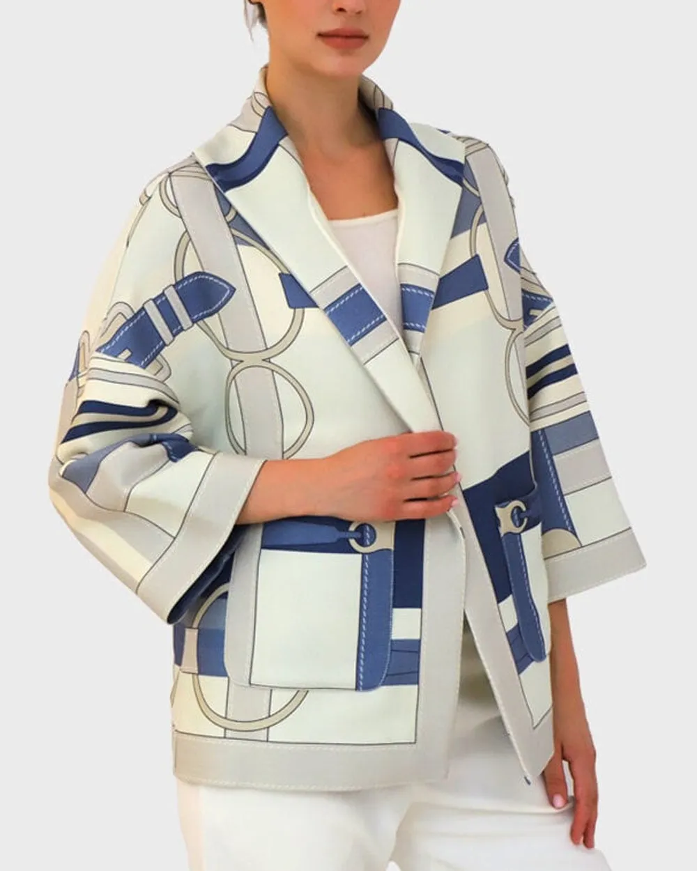 Light Blue Saddle Siena Jacket