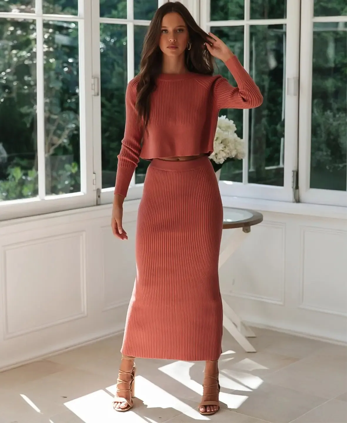 Luxe Ribbed Knitwear Set