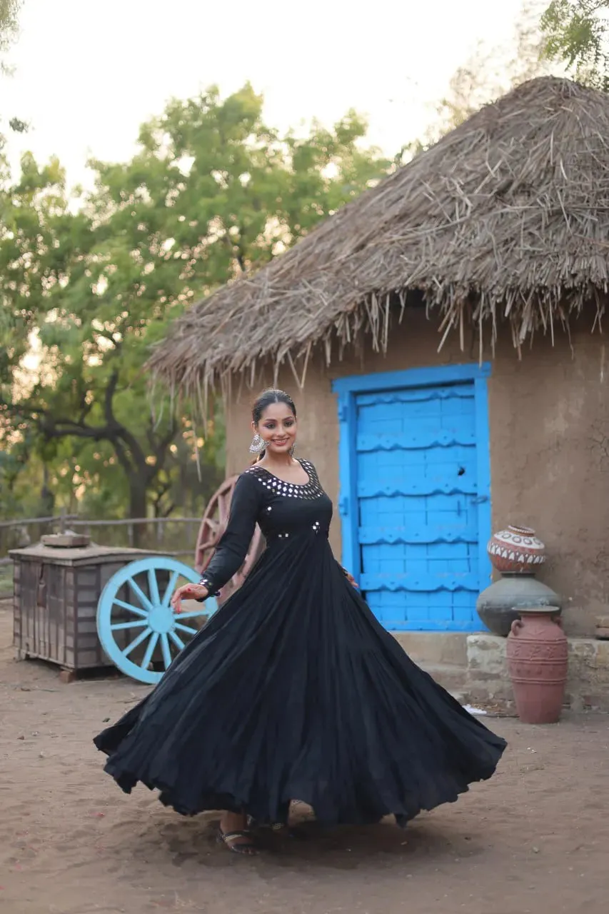 Luxurious and Flawless Navratri Rayon Gowns