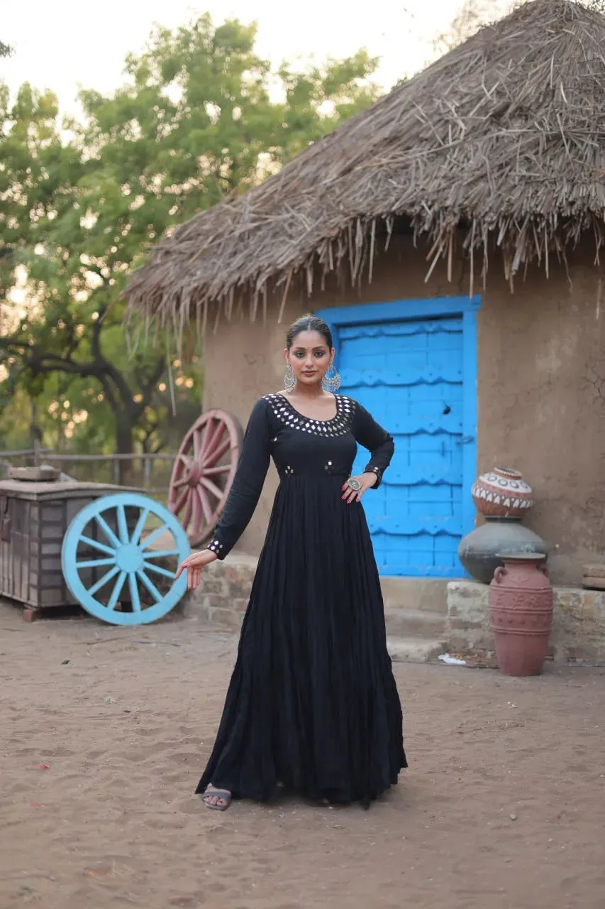 Luxurious and Flawless Navratri Rayon Gowns