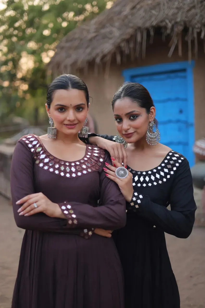 Luxurious and Flawless Navratri Rayon Gowns