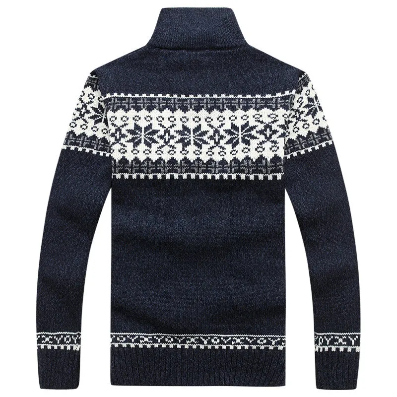 Men's Winter Knitted Cardigan Casual Fitted Coats