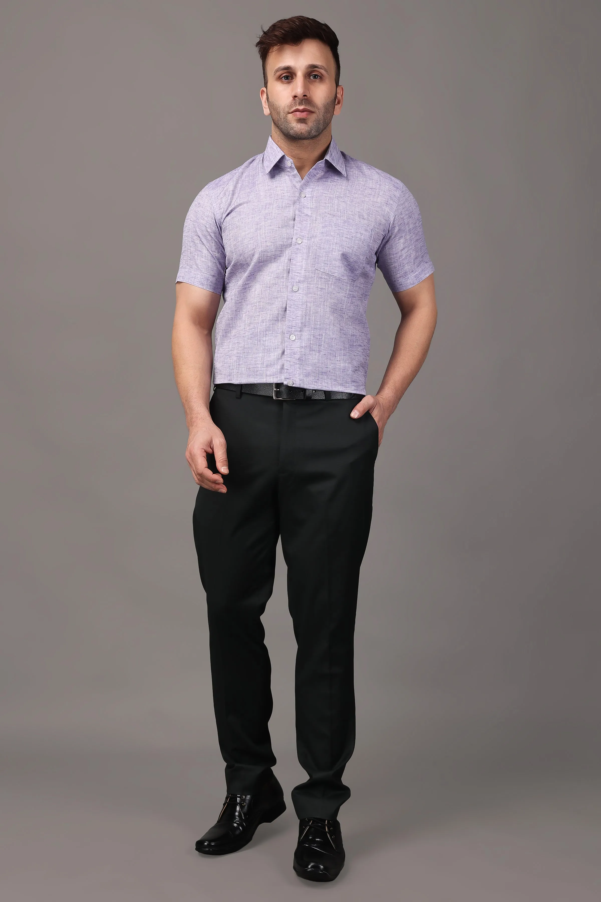 Midnight Black Stretch Trousers