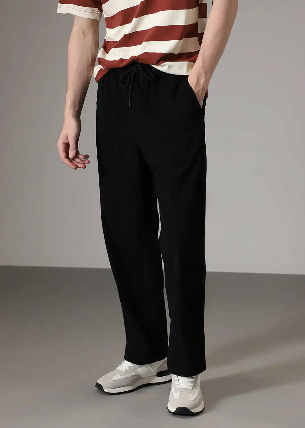Modestique london|Ribbed Tube Leg Trousers