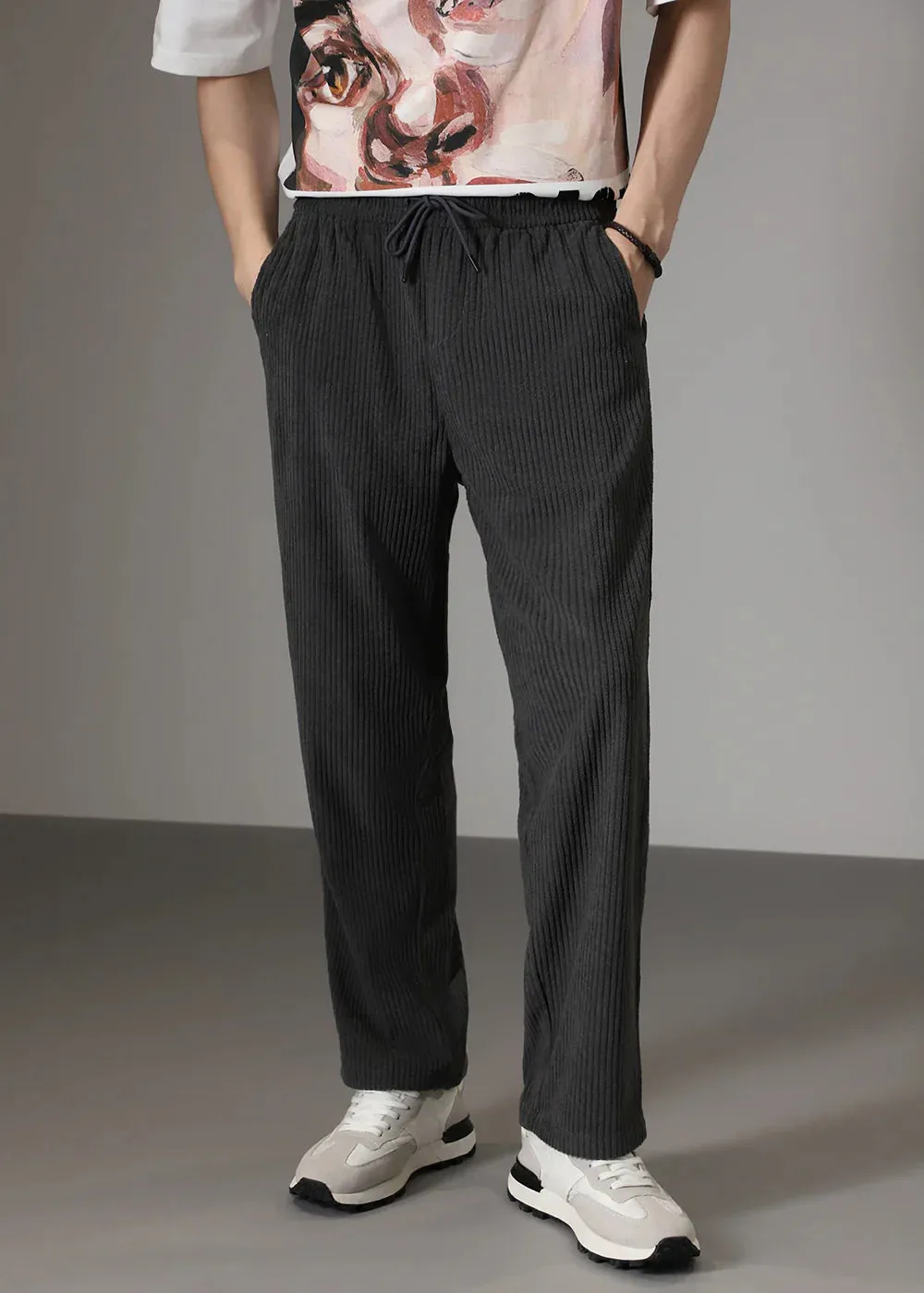 Modestique london|Ribbed Tube Leg Trousers