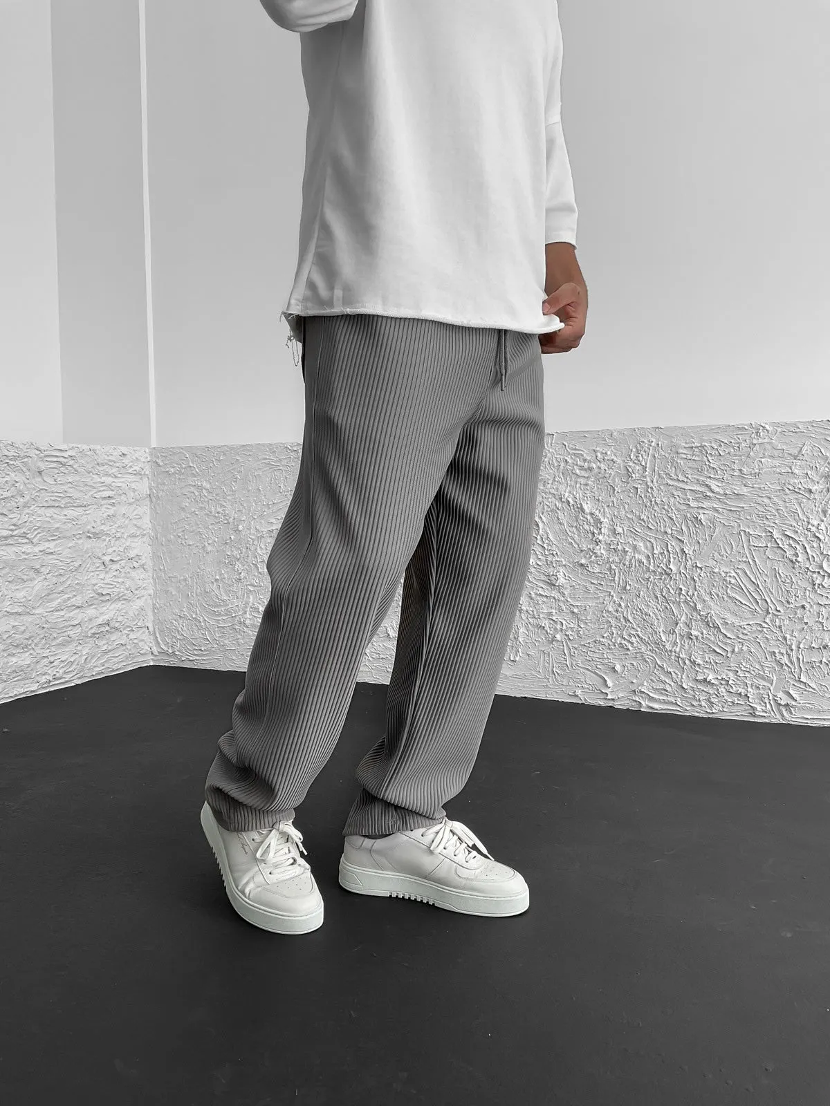 Modestique london|Ribbed Tube Leg Trousers