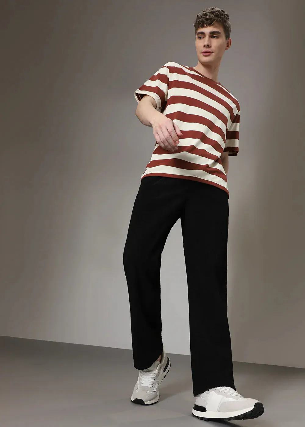 Modestique london|Ribbed Tube Leg Trousers