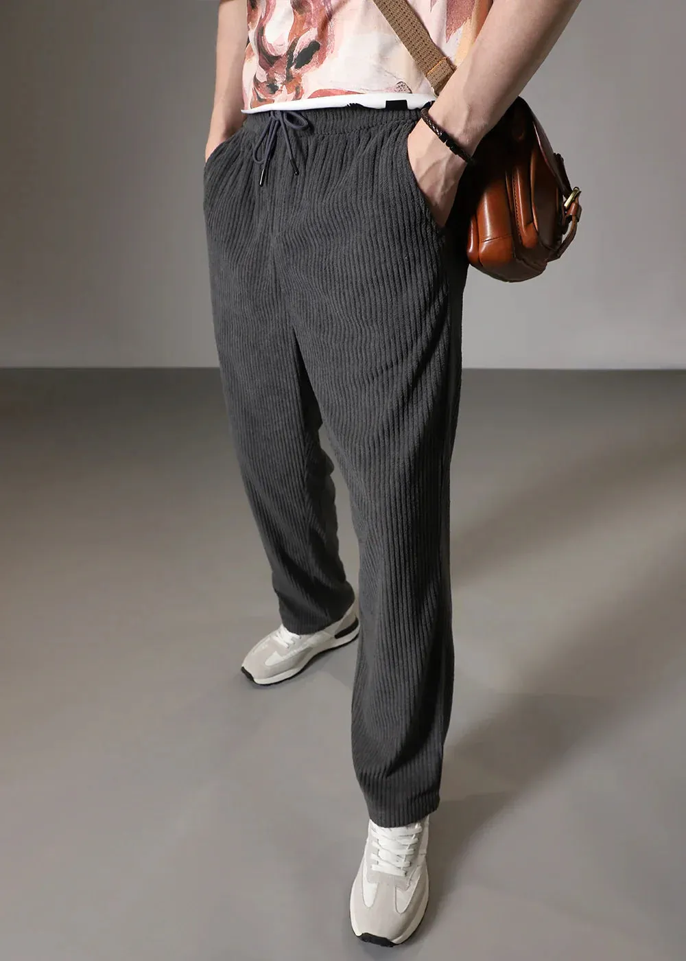 Modestique london|Ribbed Tube Leg Trousers