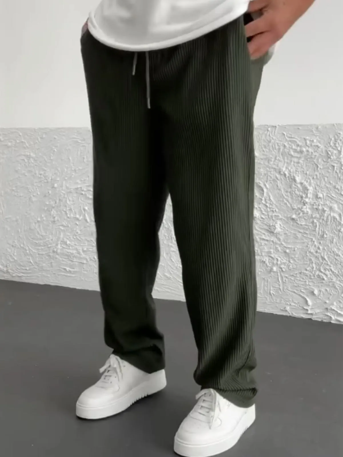 Modestique london|Ribbed Tube Leg Trousers