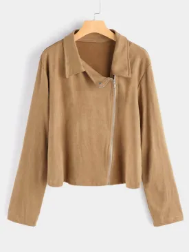 OEM ODM Classic Collar Plain Long Sleeve Plus Size Coats & Jackets