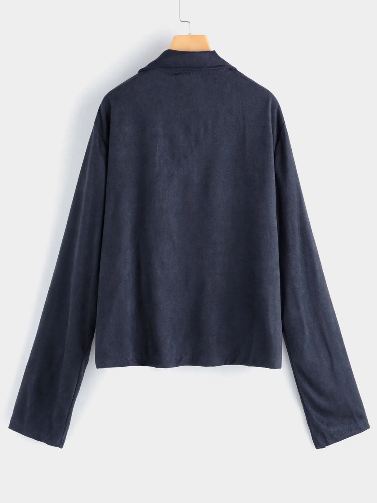 OEM ODM Classic Collar Plain Long Sleeve Plus Size Coats & Jackets