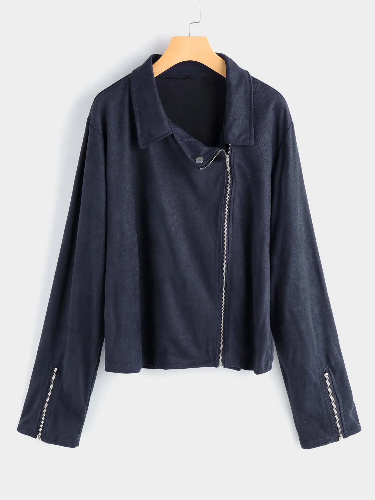 OEM ODM Classic Collar Plain Long Sleeve Plus Size Coats & Jackets