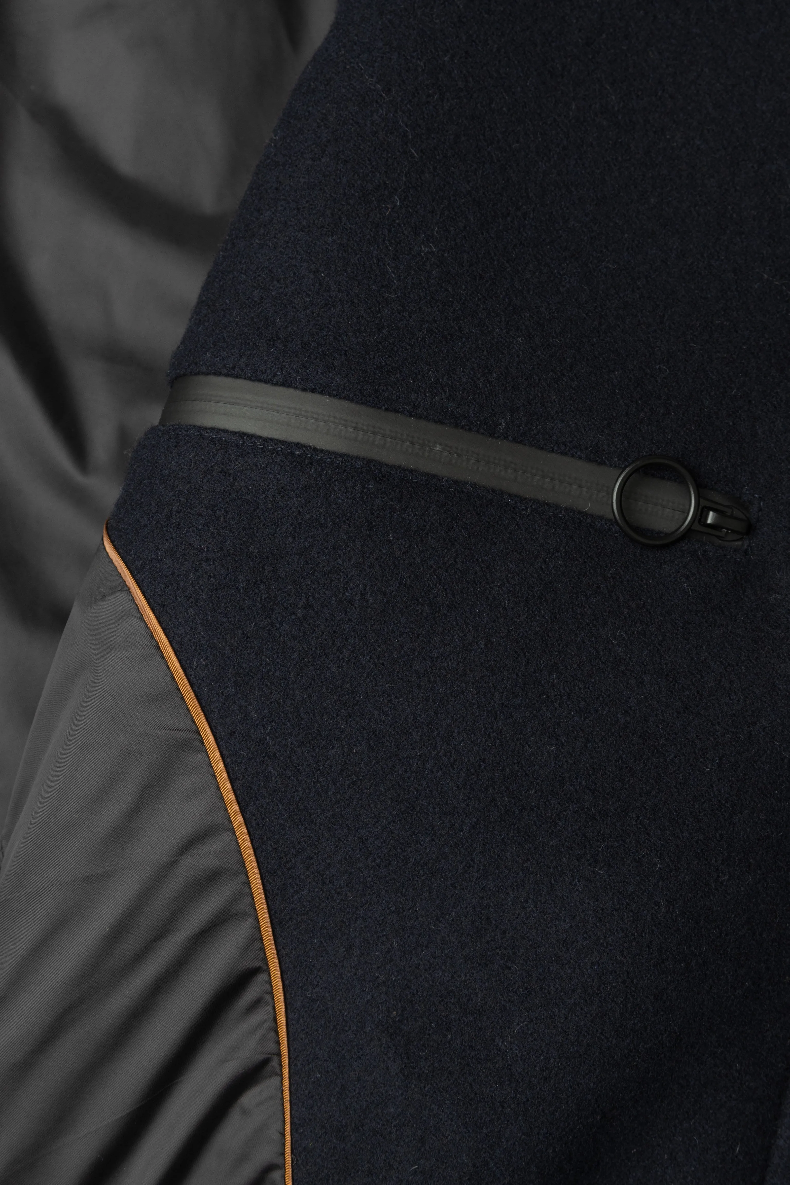 ONIX  NAVY WOOL TOPCOAT