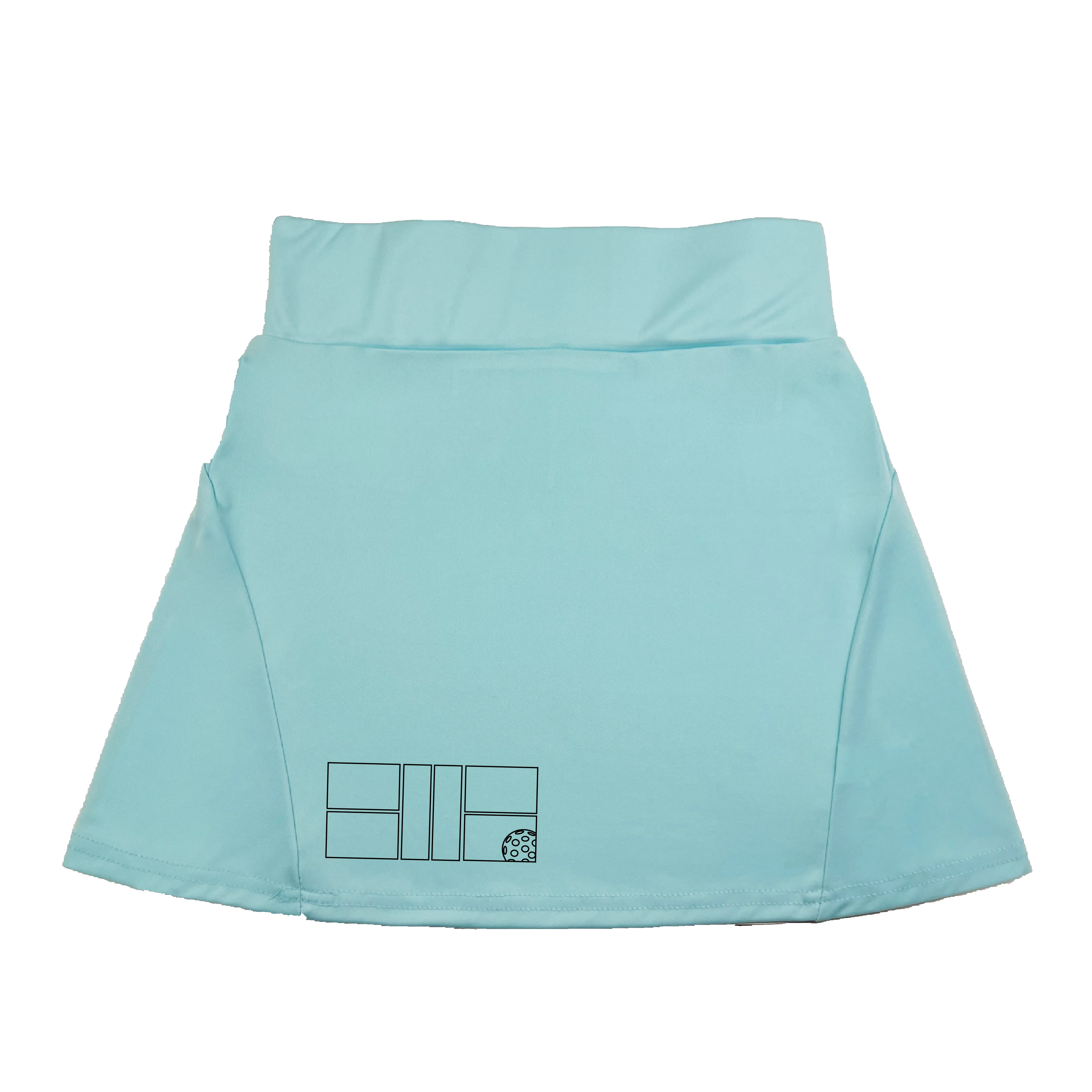 Pickleball Court (Black) | Women's Flirty Pickleball Skort