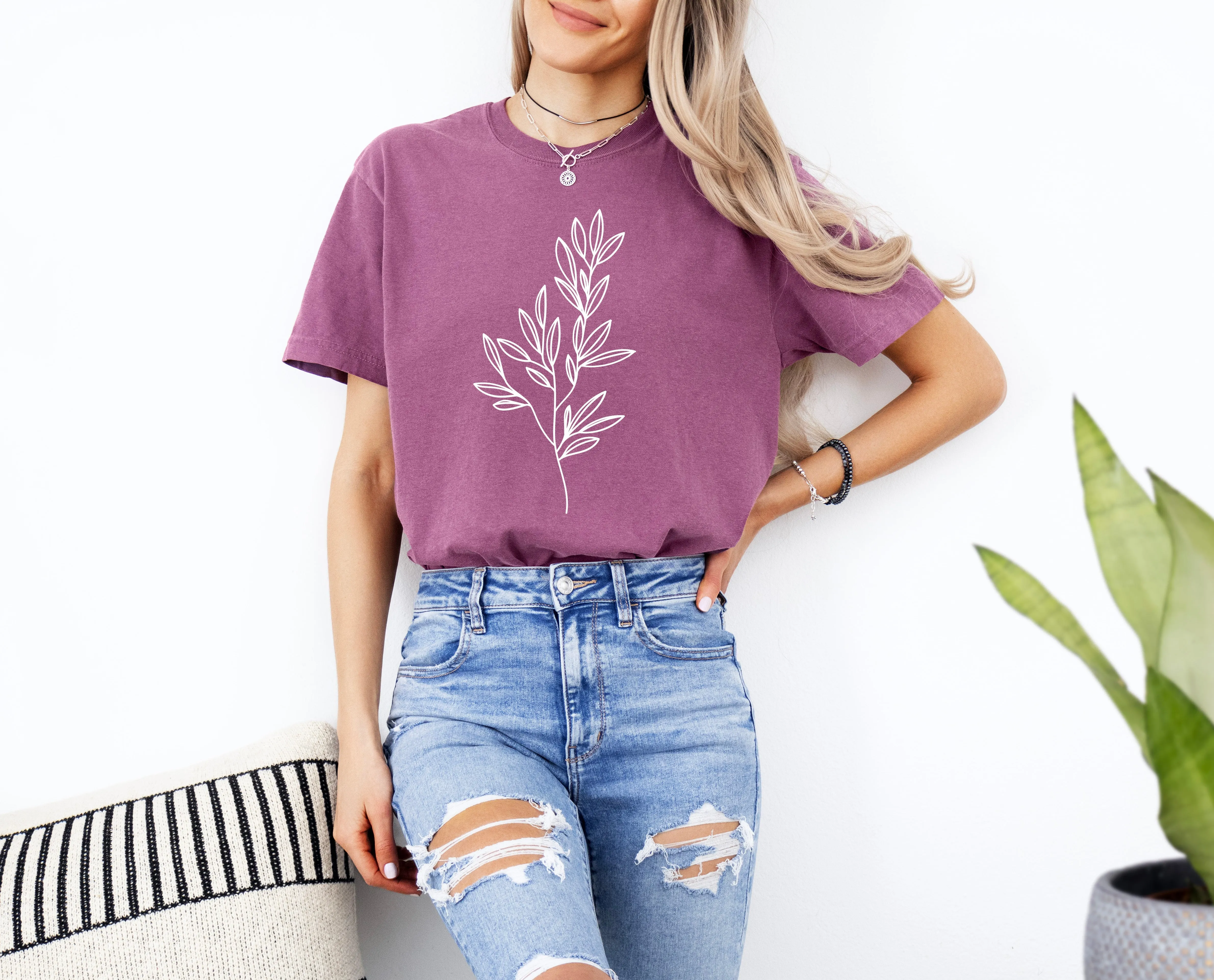 Plant Tree Branch Botanical Comfort Colors T Shirt