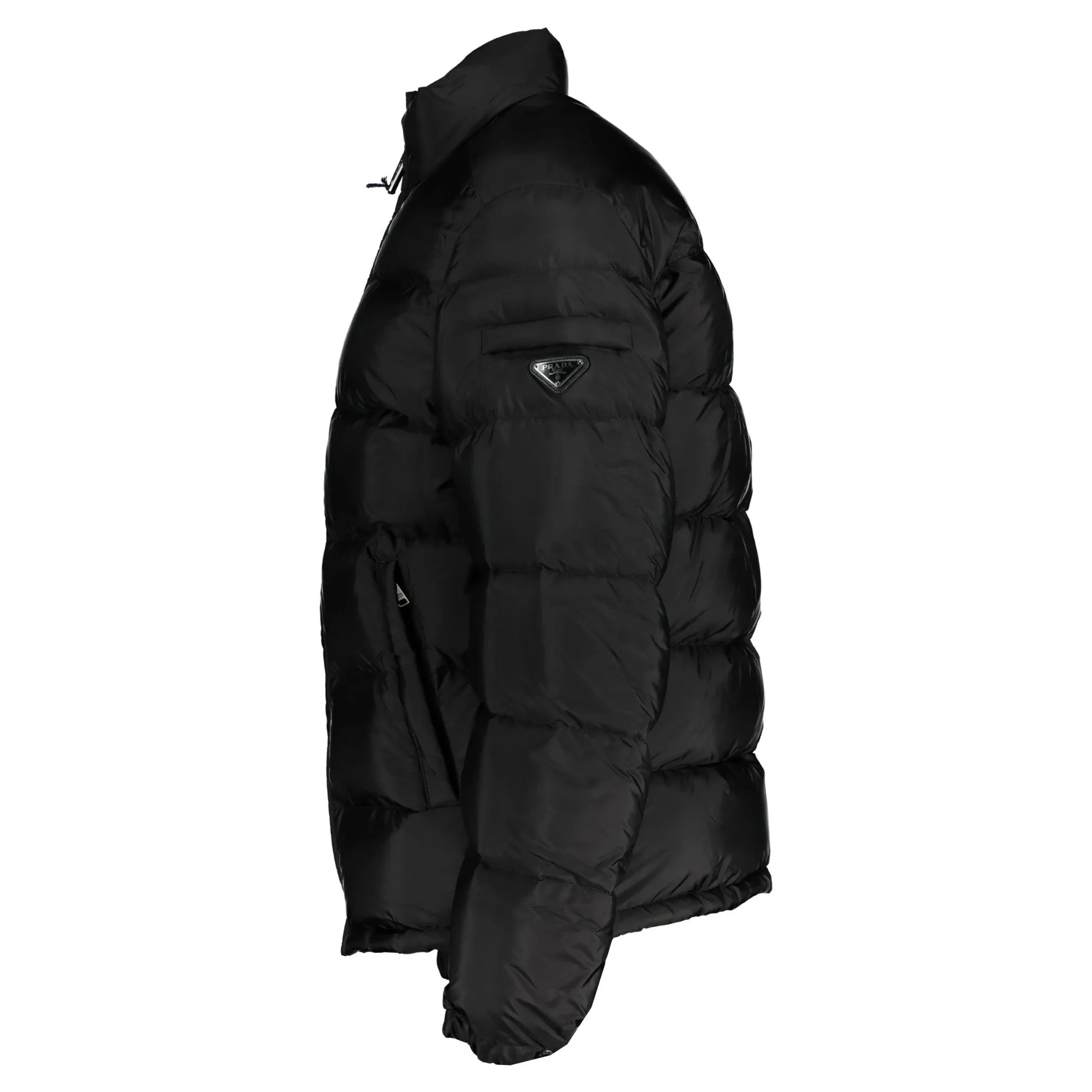 Prada Logo Down Jacket Black