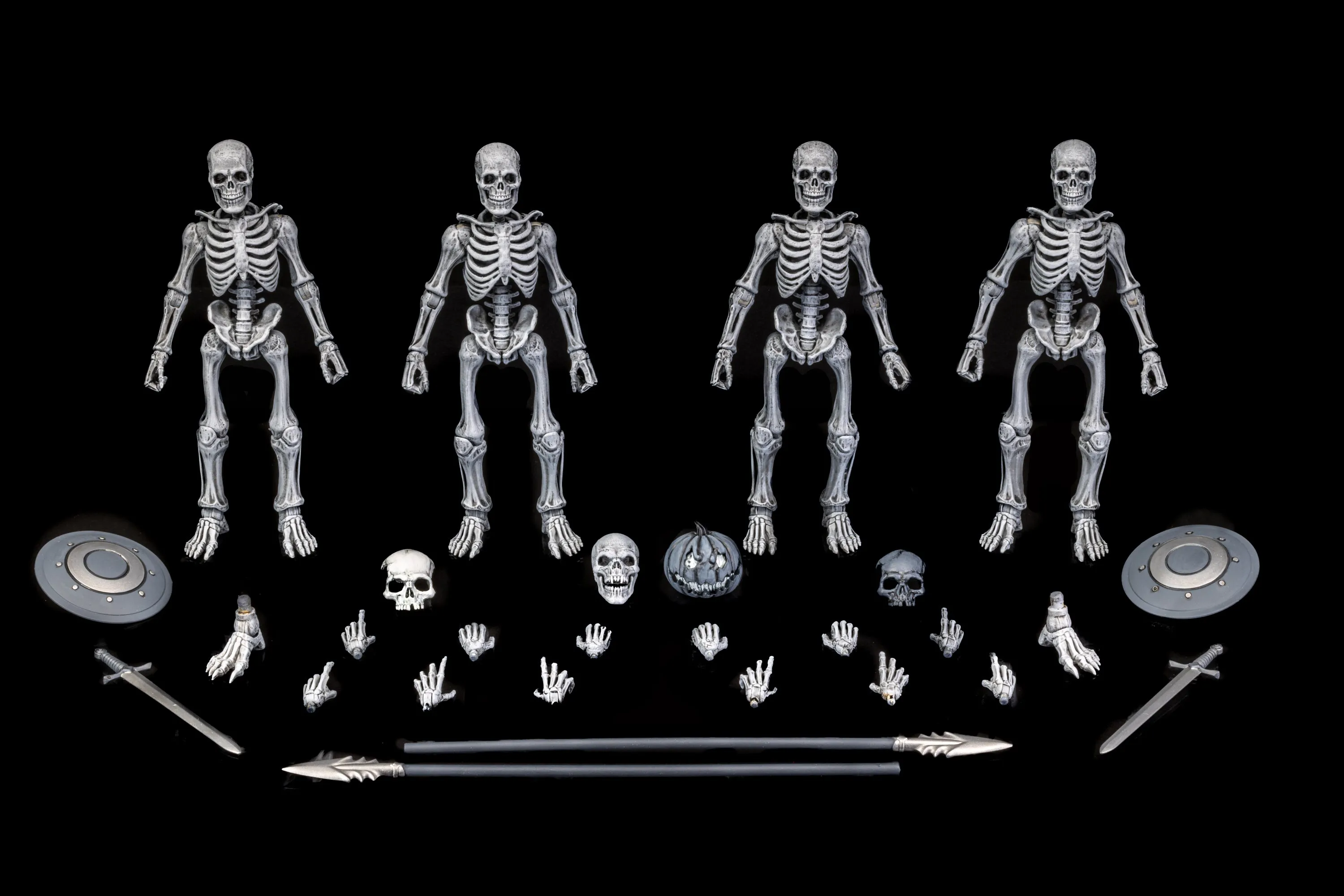 [Pre-Order] Four Horsemen Graveyard Skeletons Action Figure Four-Pack