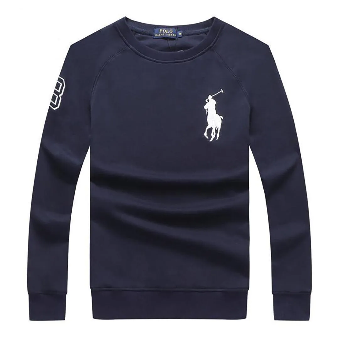 PRL Men's Lighter Weight Sweat Shirt - Navy Blue
