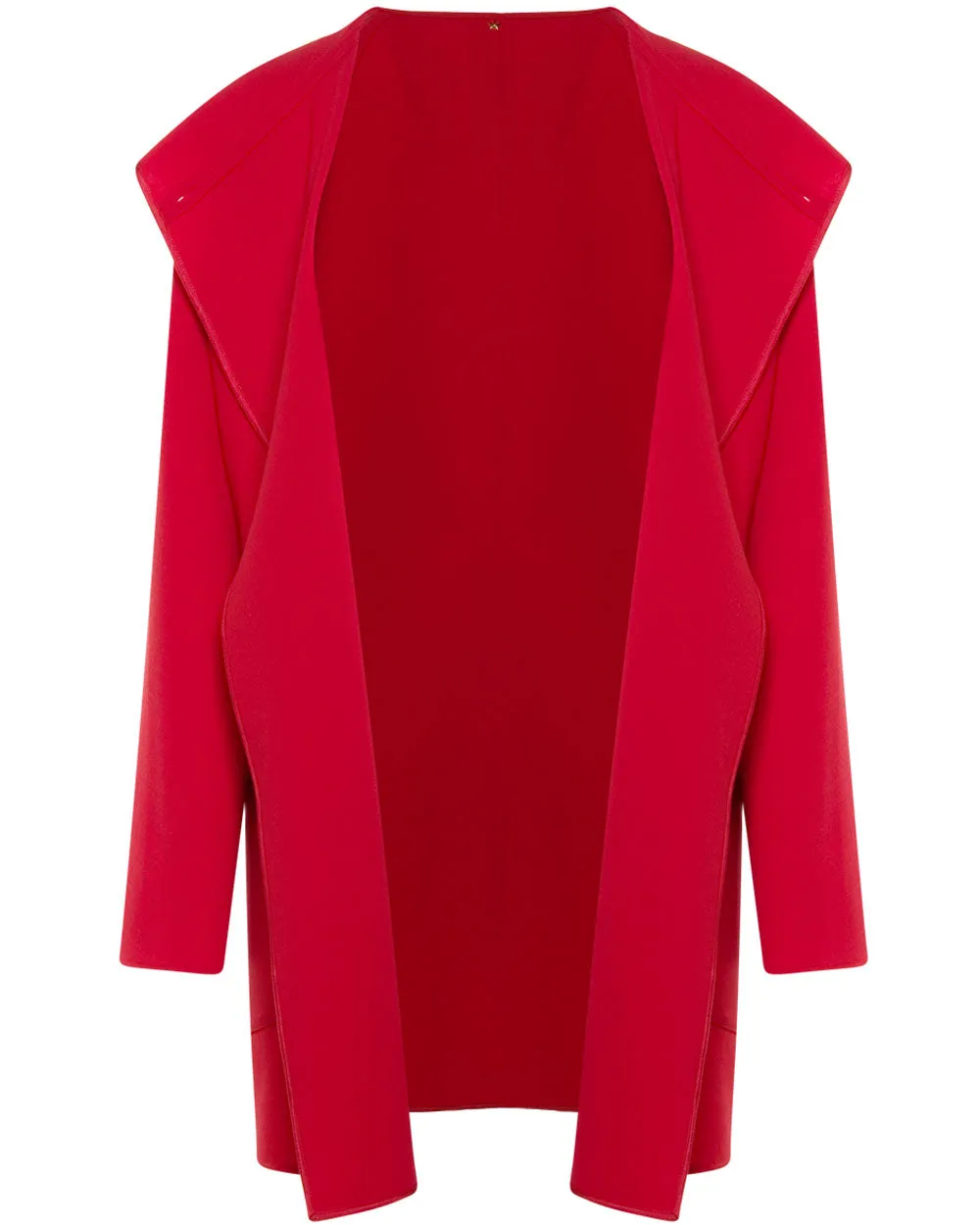 Red Hooded Park Coat