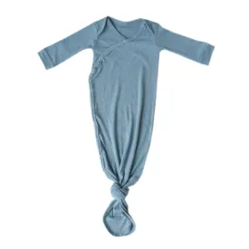 Rib Knit Newborn Knotted Gown