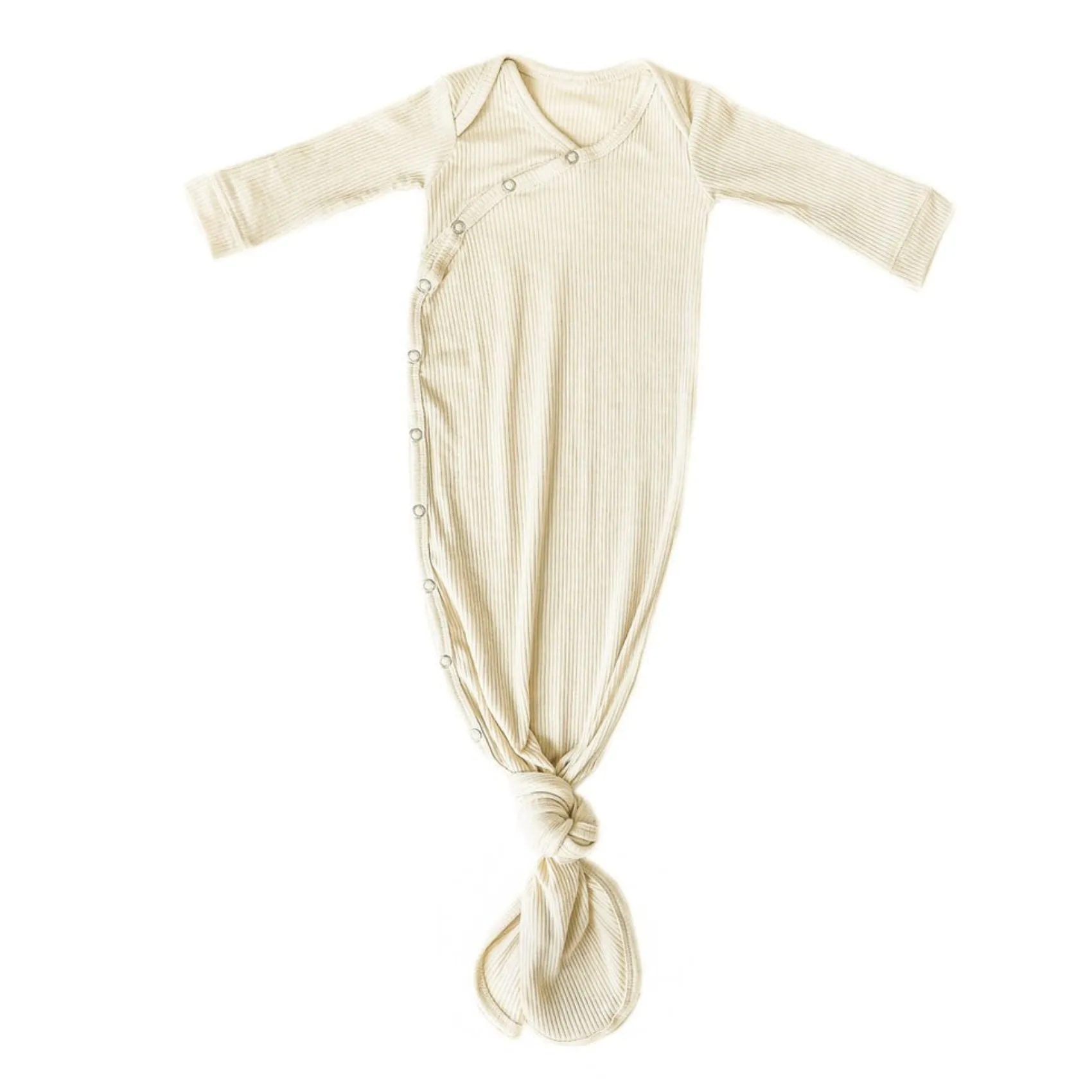 Rib Knit Newborn Knotted Gown