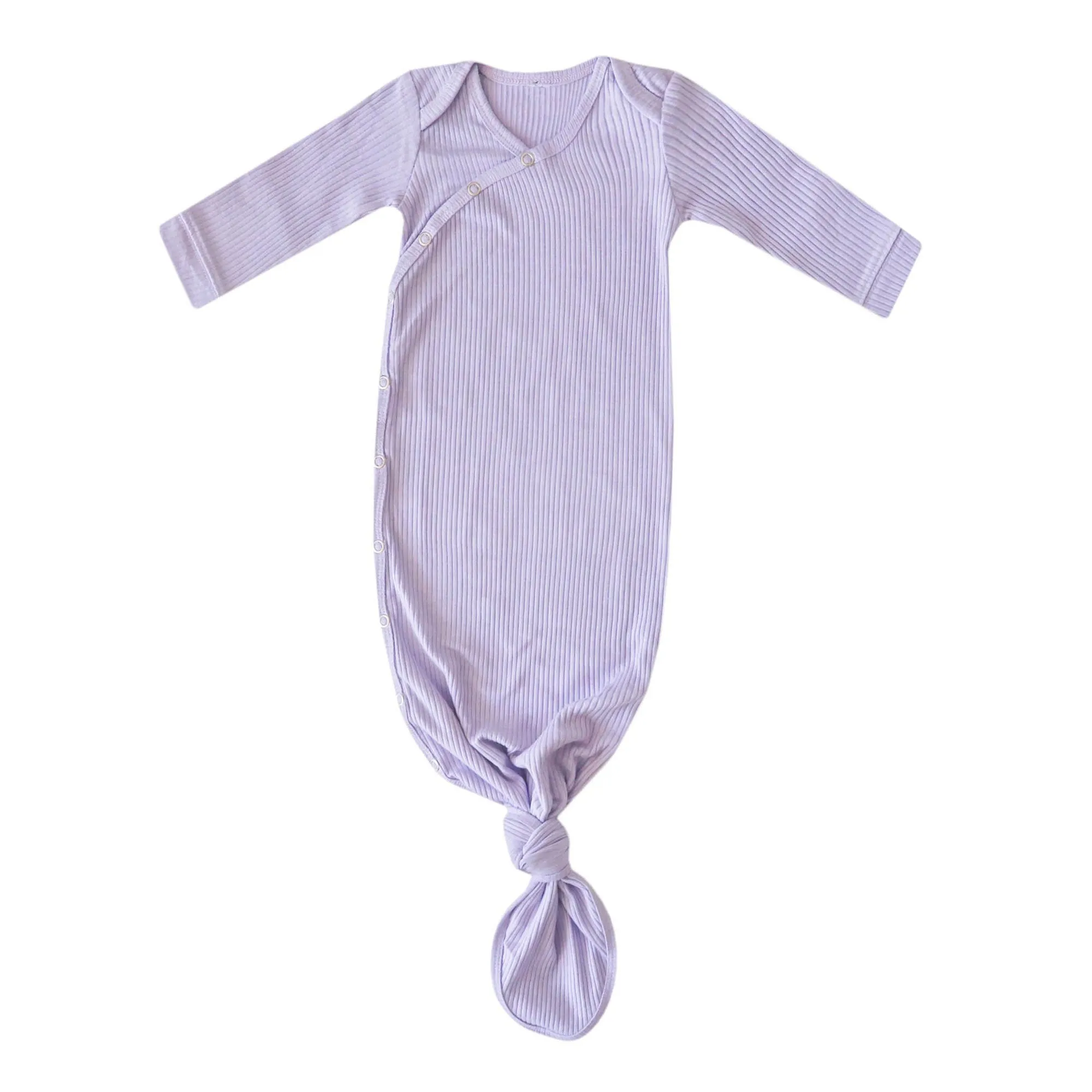 Rib Knit Newborn Knotted Gown