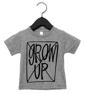 Roman & Leo - Don't Grow Up Tee in Heather Grey