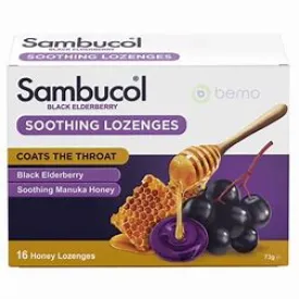 Sambucol Soothing Relief Throat Lozenge 16s