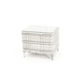 San Jose Outdoor Side Table | Zen White Wicker