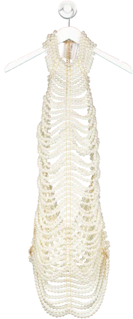 Santa Brands White Pearl Dress One Size