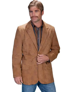 Scully Leather Mens Western Sportcoat Blazer Jacket Button Front Maple 40