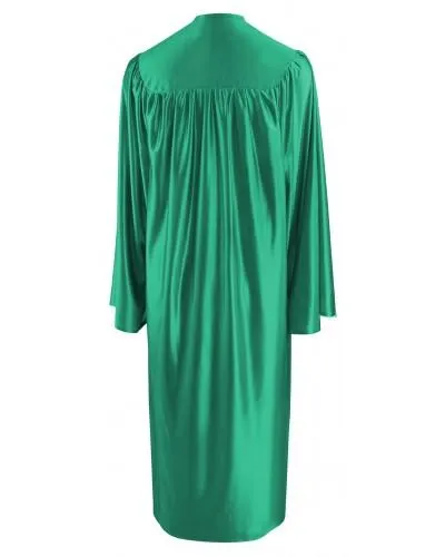 Shiny Emerald Green Bachelors Graduation Gown - College & University