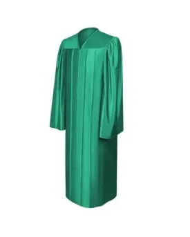 Shiny Emerald Green Bachelors Graduation Gown - College & University