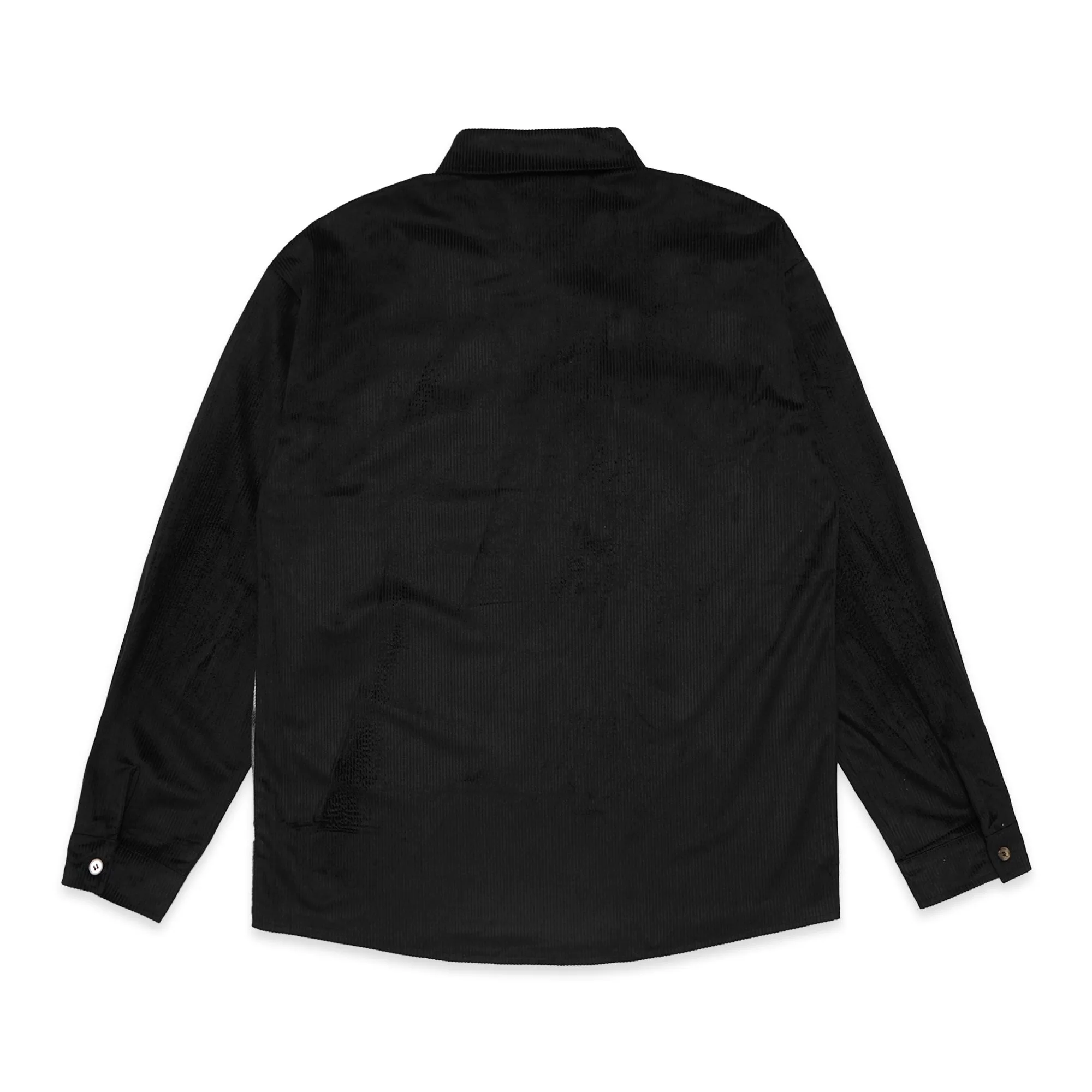 SHN Corduroy and Flannel Color-Block Long Sleeve Shirt