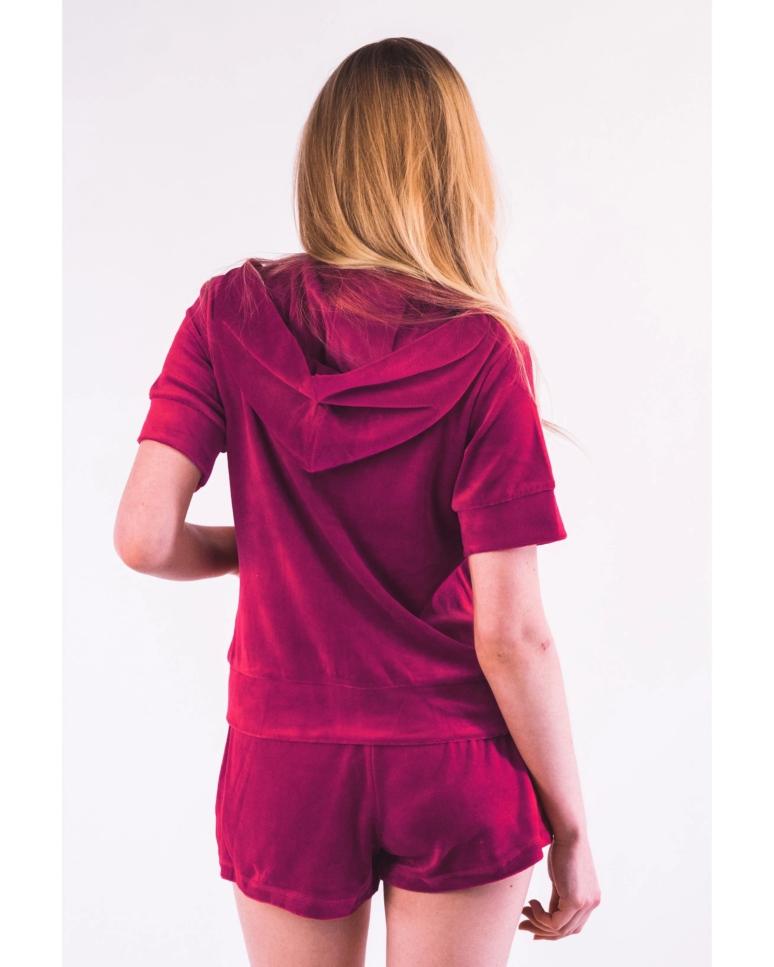 Short sleeves tracksuits (HOT PINK)