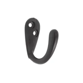 Single Robe Hook 50mm - Matt Black
