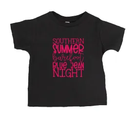 Southern Summer Barefoot Blue Jean Night T-Shirt