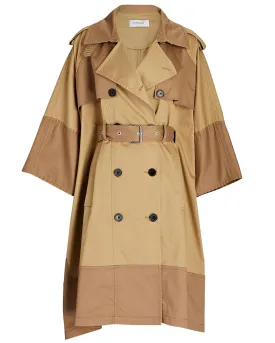 Tan Douglas Trench Cape