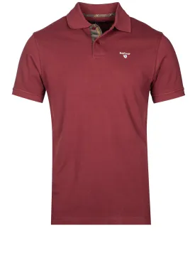 Tartan Pique Polo Ruby Red