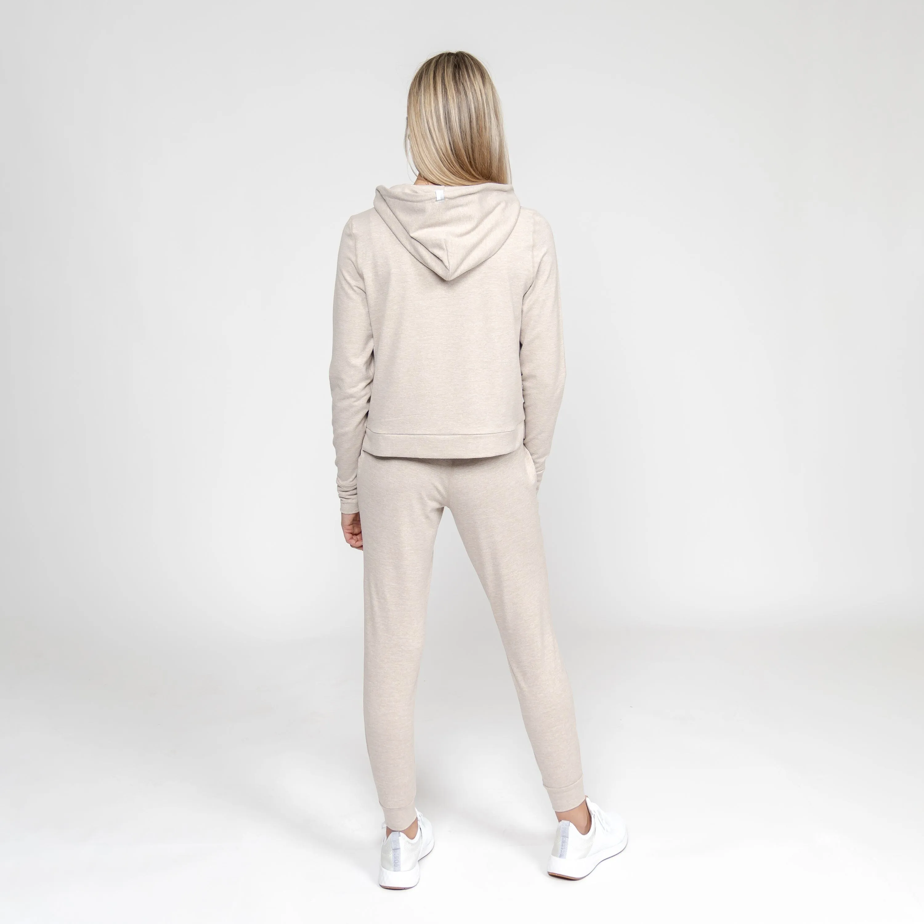 Tempo Performance Hoodie | Heather - Hazelnut/Lunar Grey