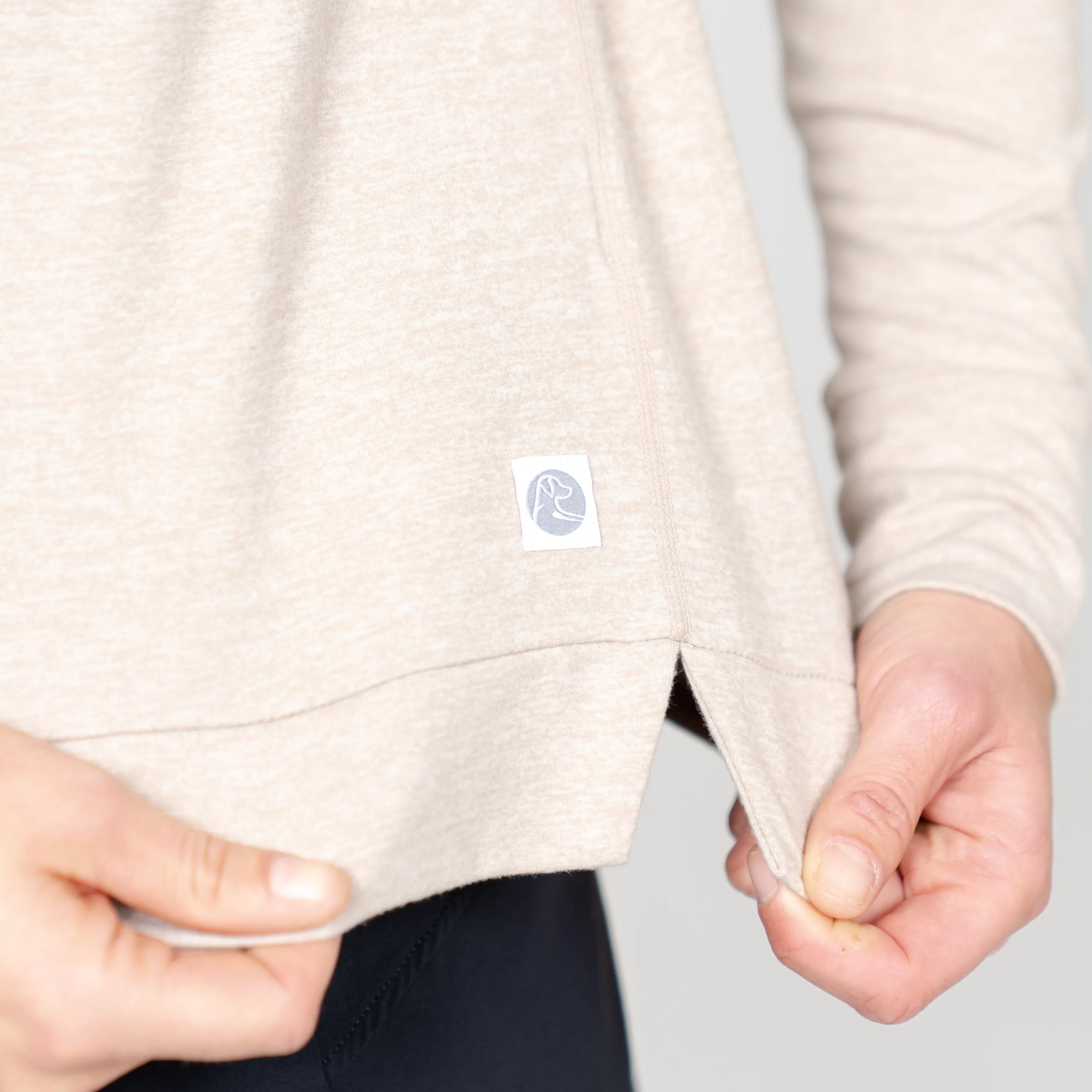 Tempo Performance Hoodie | Heather - Hazelnut/Lunar Grey
