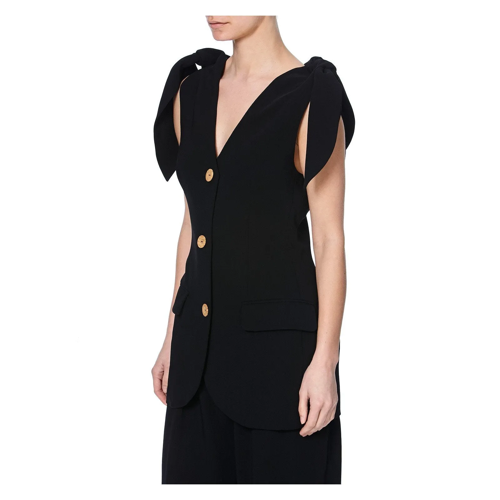 TIES CREPE VEST