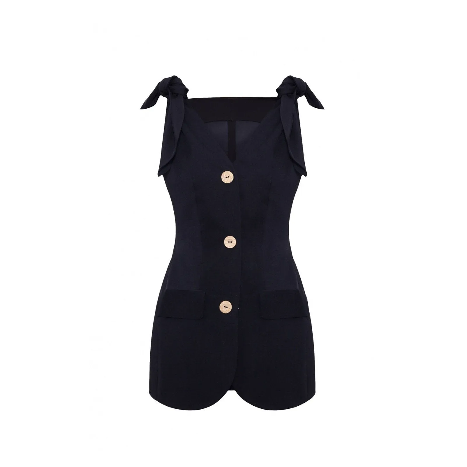 TIES CREPE VEST