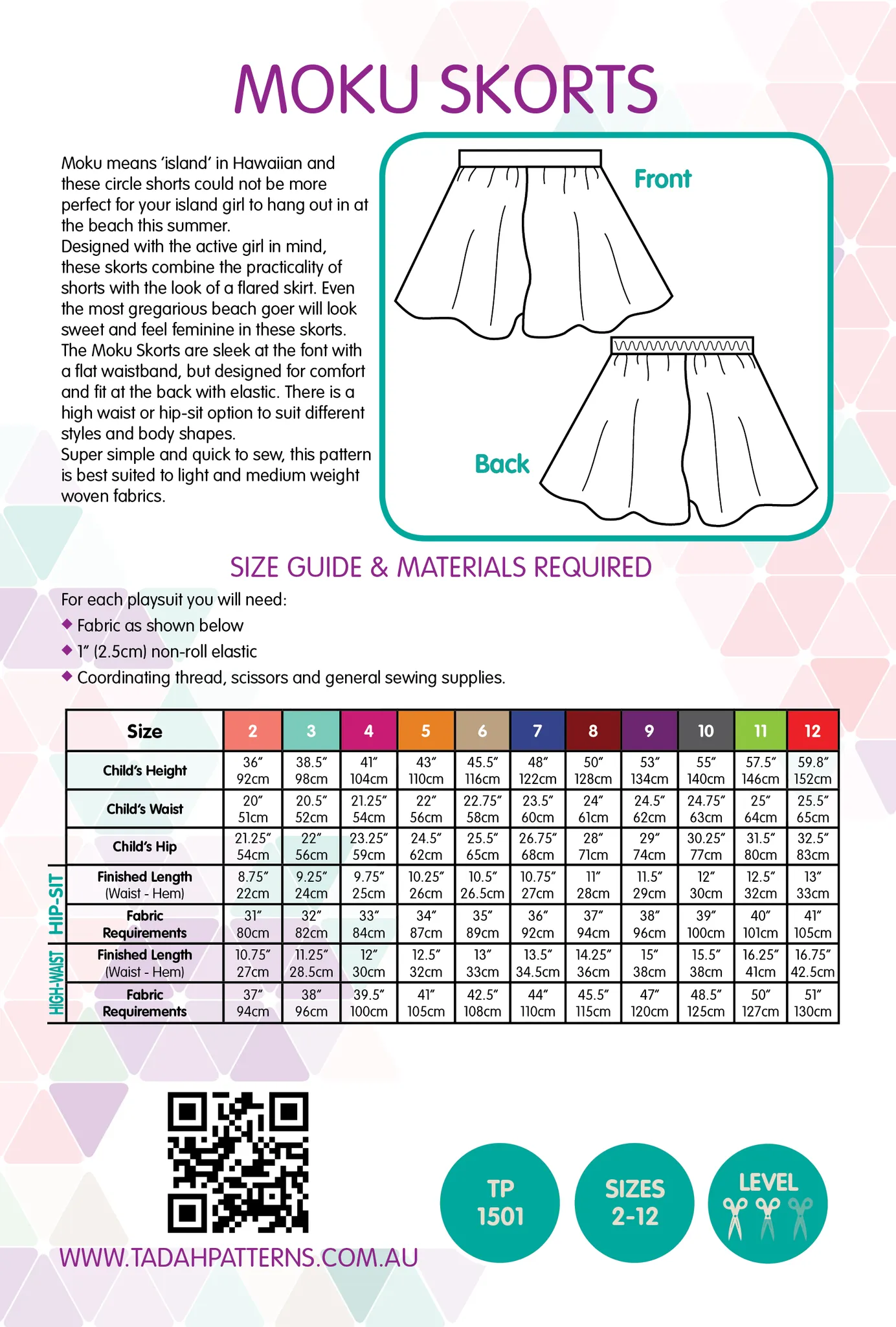 TP1501 Moku Skorts