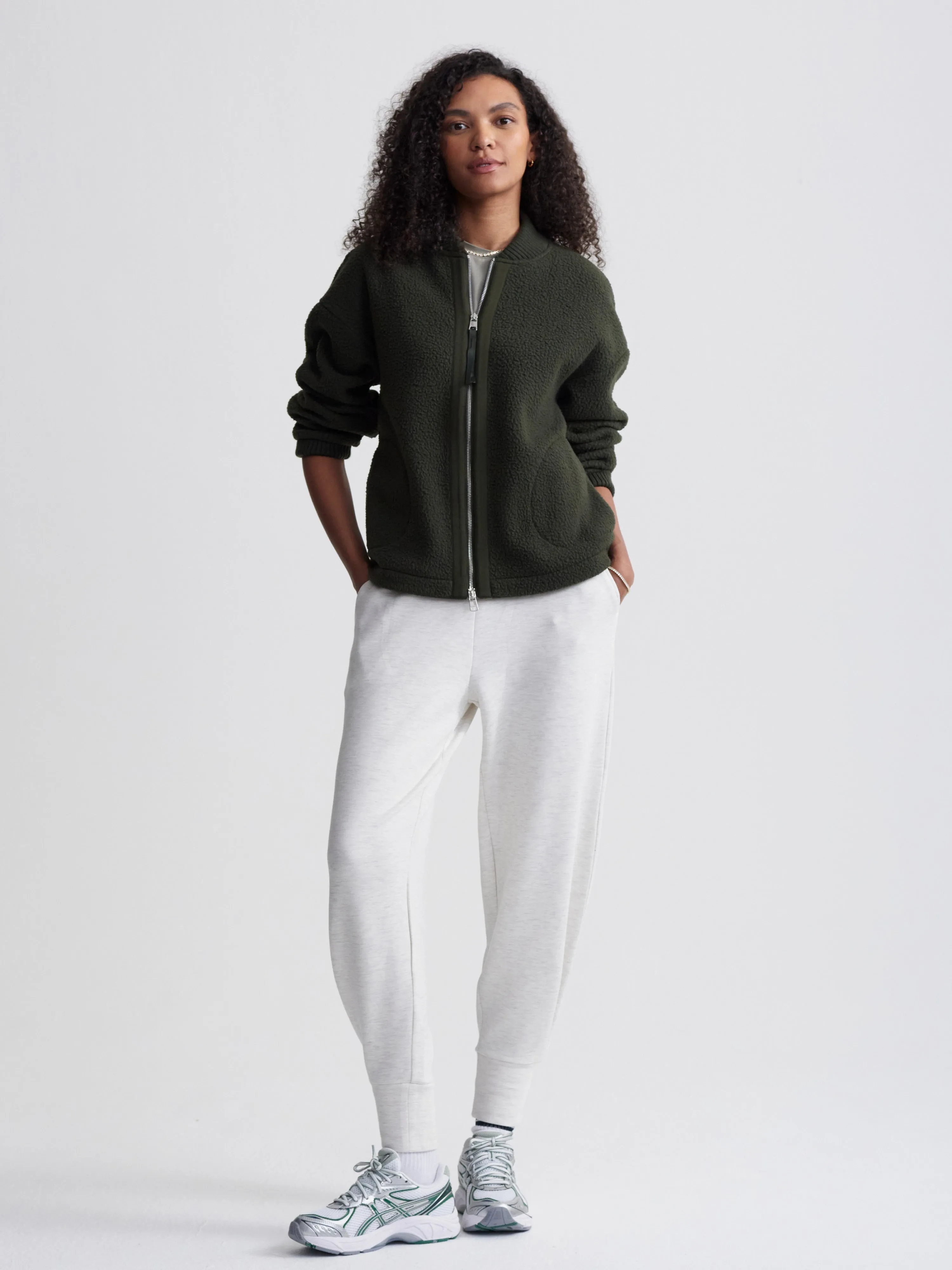 Varley Willmont Patch Pocket Fleece - Dark Resin Green