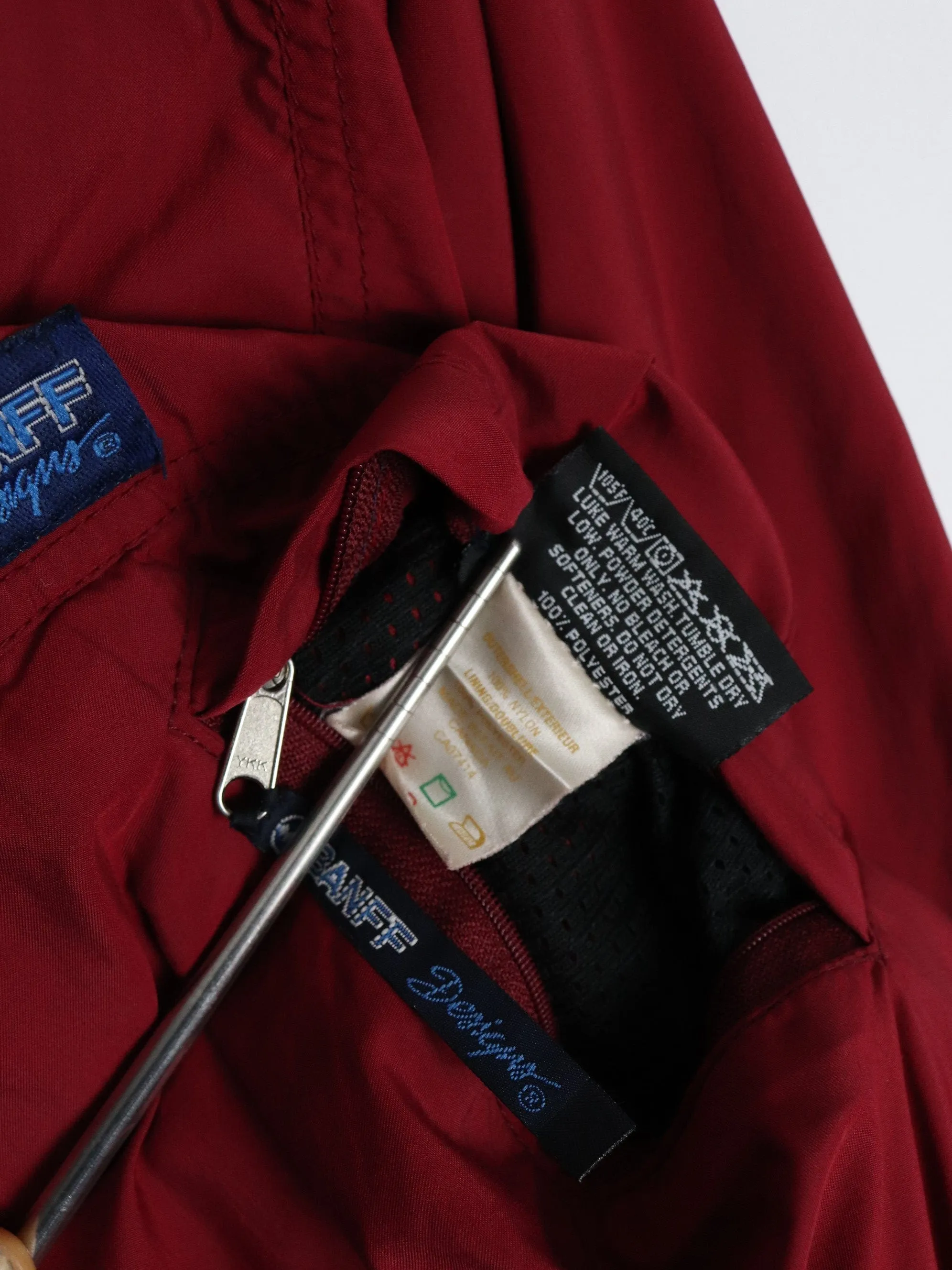 Vintage Banff Jacket Womens Small Red Reversible Fleece Outdoors