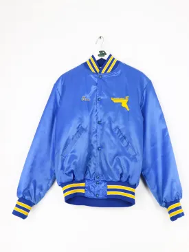 Vintage Erie Runner's Club Satin Bomber Jacket Size Medium